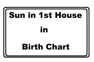 Sun in the 1st House